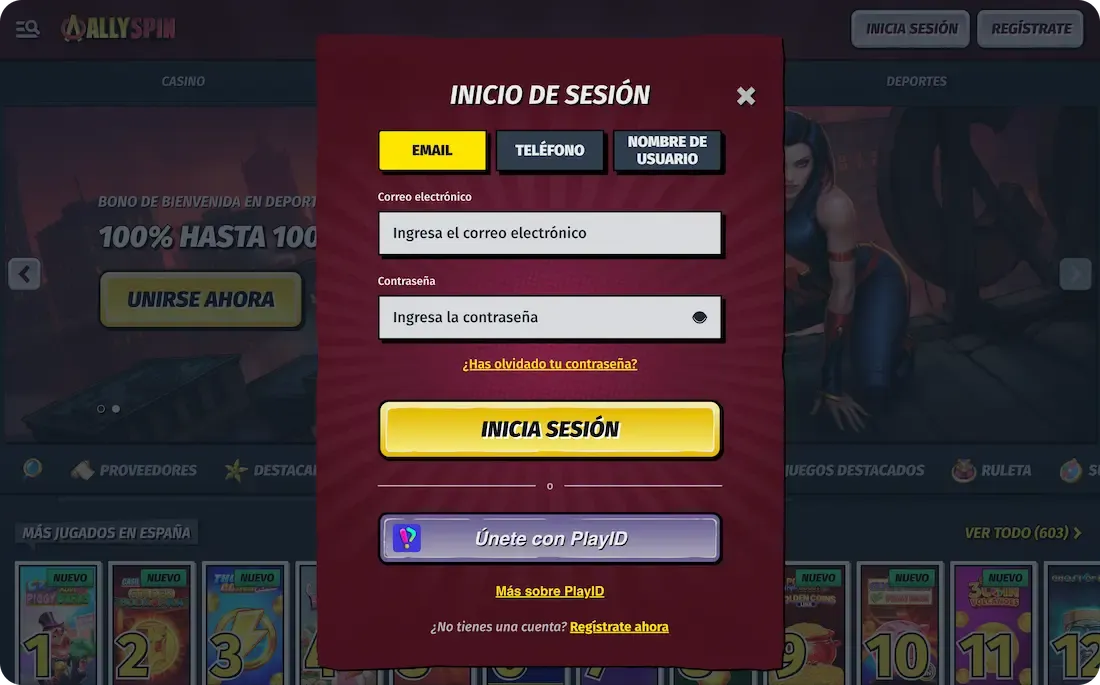 iniciar sesión en el casino allyspin