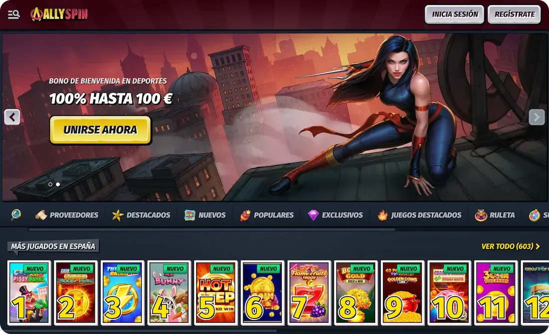 sitio web del casino allyspin